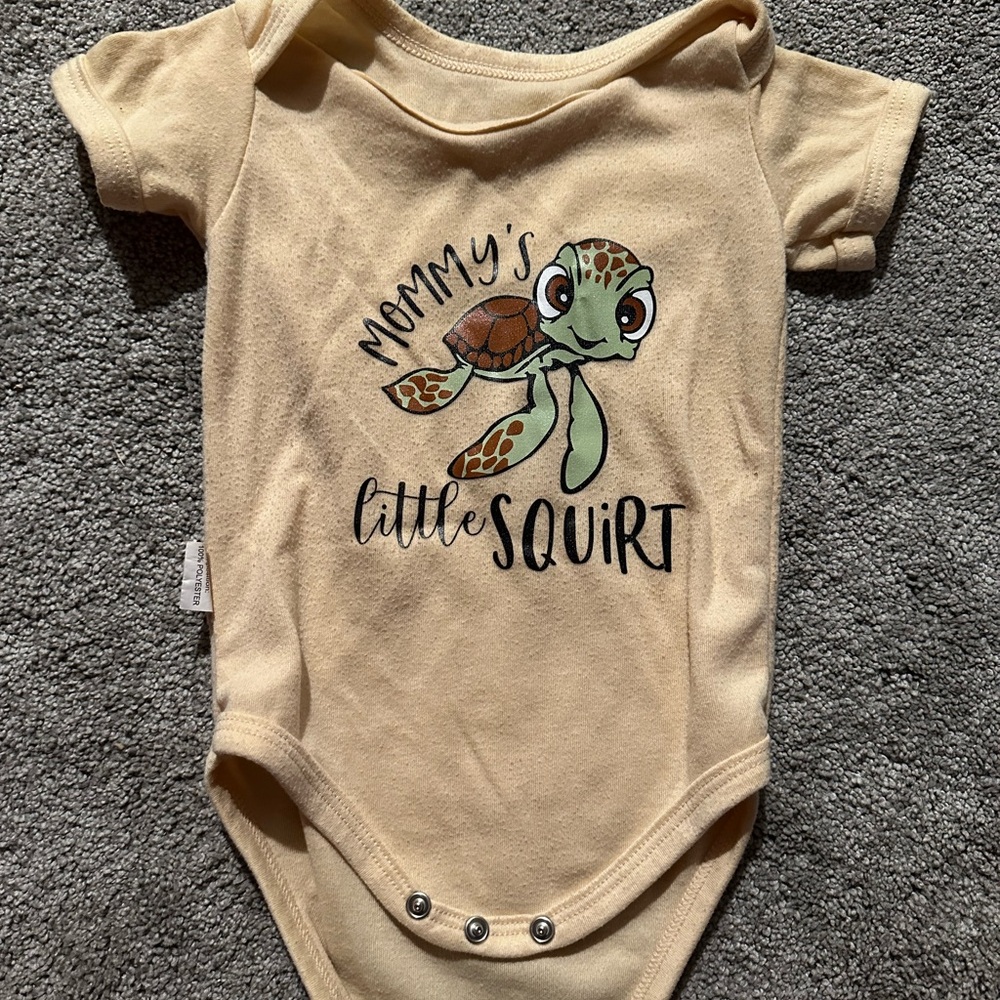 Mommy's Little Squirt Turtle Onesie